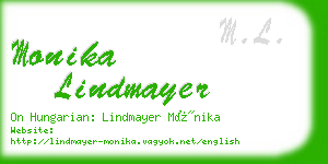 monika lindmayer business card
